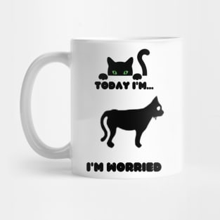 Cat feel worried Mug